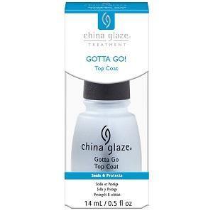 China Glaze Treatment - Gotta Go! Top Coat 0.5oz - Sanida Beauty