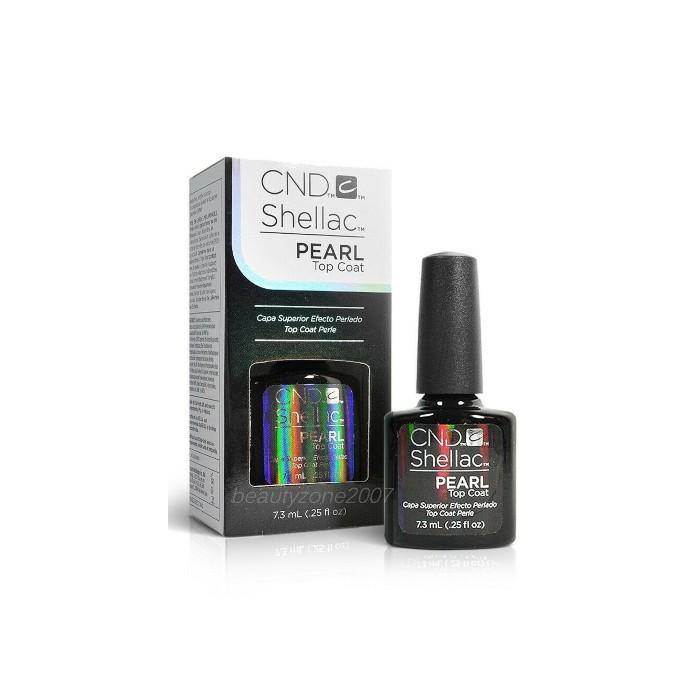 CND Shellac PEARL Top Coat 0.25oz - Sanida Beauty