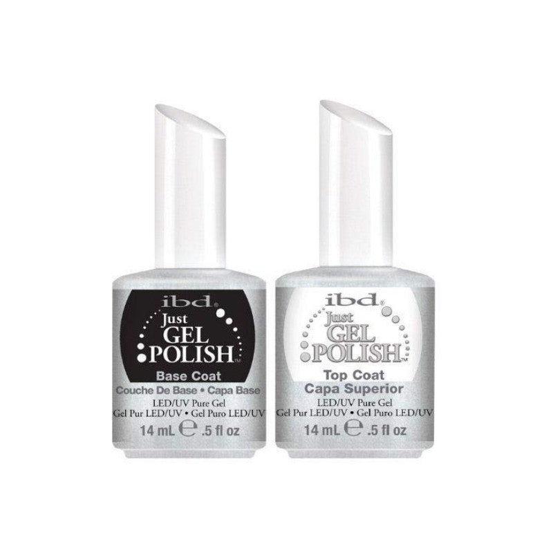 IBD Just Gel Top Coat + Base Coat (0.5oz x 2) - Sanida Beauty