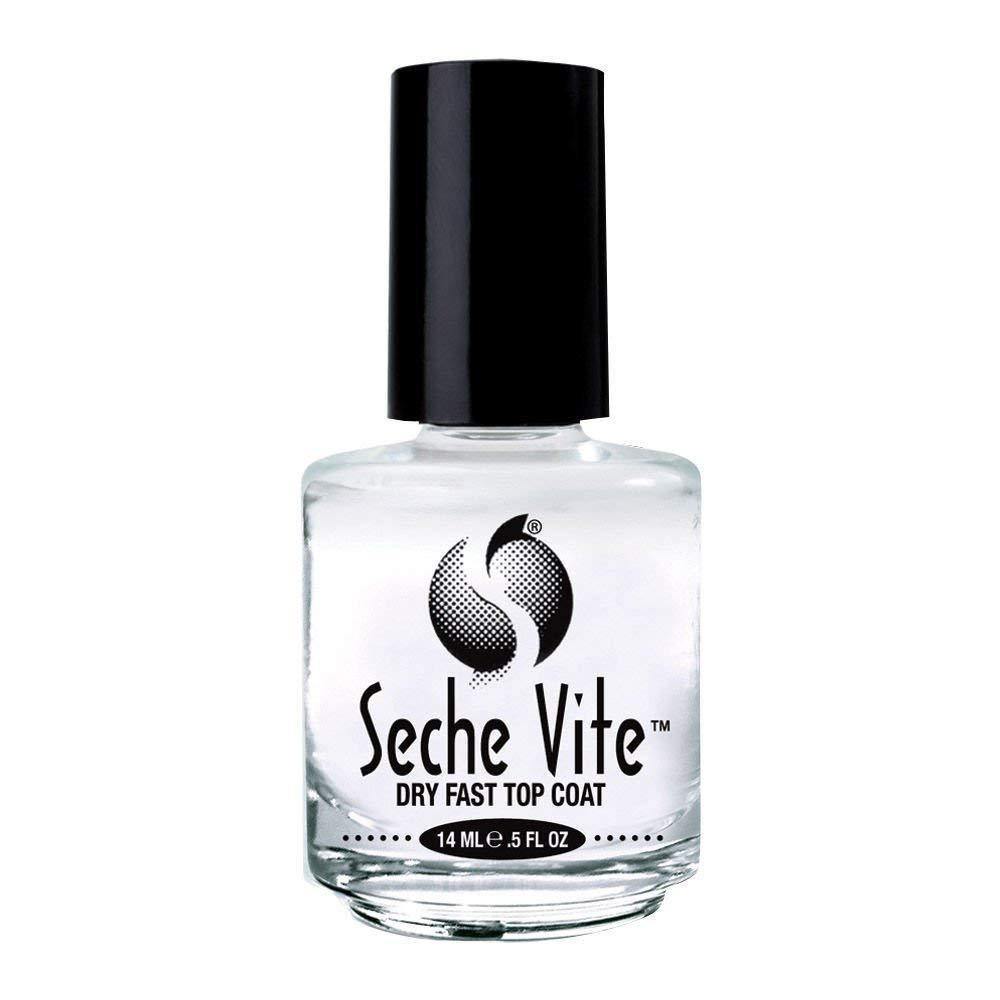 Seche Vite Dry Fast Top Nail Coat, Clear - .5 oz - Sanida Beauty