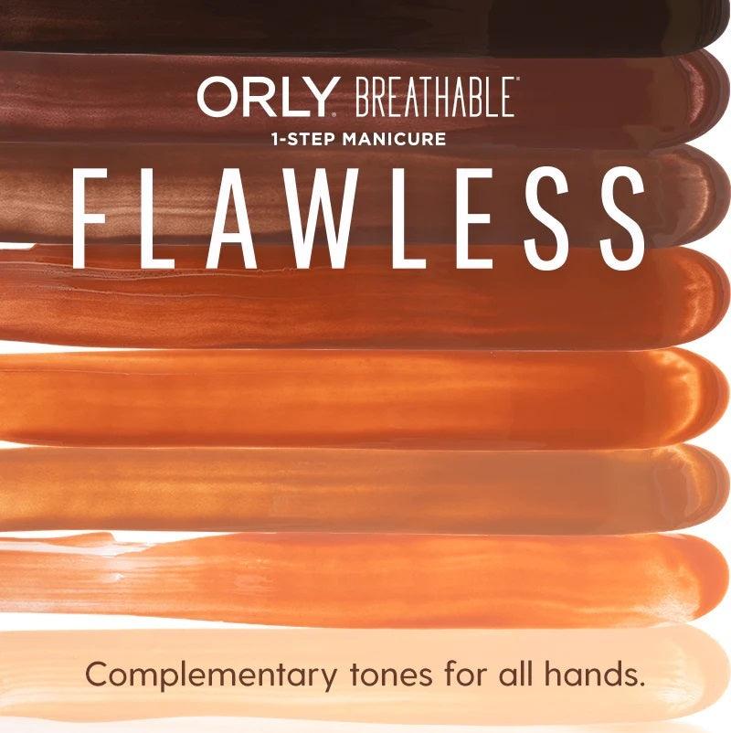 Orly BREATHABLE Treatment + Color Nail Lacquer FLAWLESS NUDE 2022 Collection - Sanida Beauty