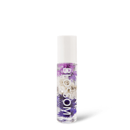 Blue Cross Blossom- Scented Lip Gloss with Real Flowers 0.2oz - Grape - Sanida Beauty