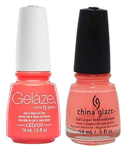 China Glaze Gelaze Tips and Toes Nail Polish, Flip Flop Fantasy, 2 Count - Sanida Beauty