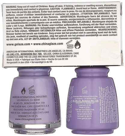 China Glaze Gelaze Tips and Toes Nail Polish, Tart-Y for the Party, 2 Count - Sanida Beauty