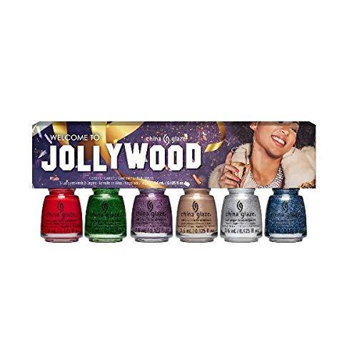 China Glaze Nail Lacquer MINI WELCOME TO JOLLYWOOD 6 Colors x 1/8oz - Sanida Beauty