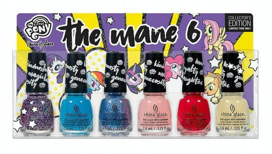 China Glaze NL - THE MANE 6 My Little Pony 6pcs Mini Kit - Sanida Beauty