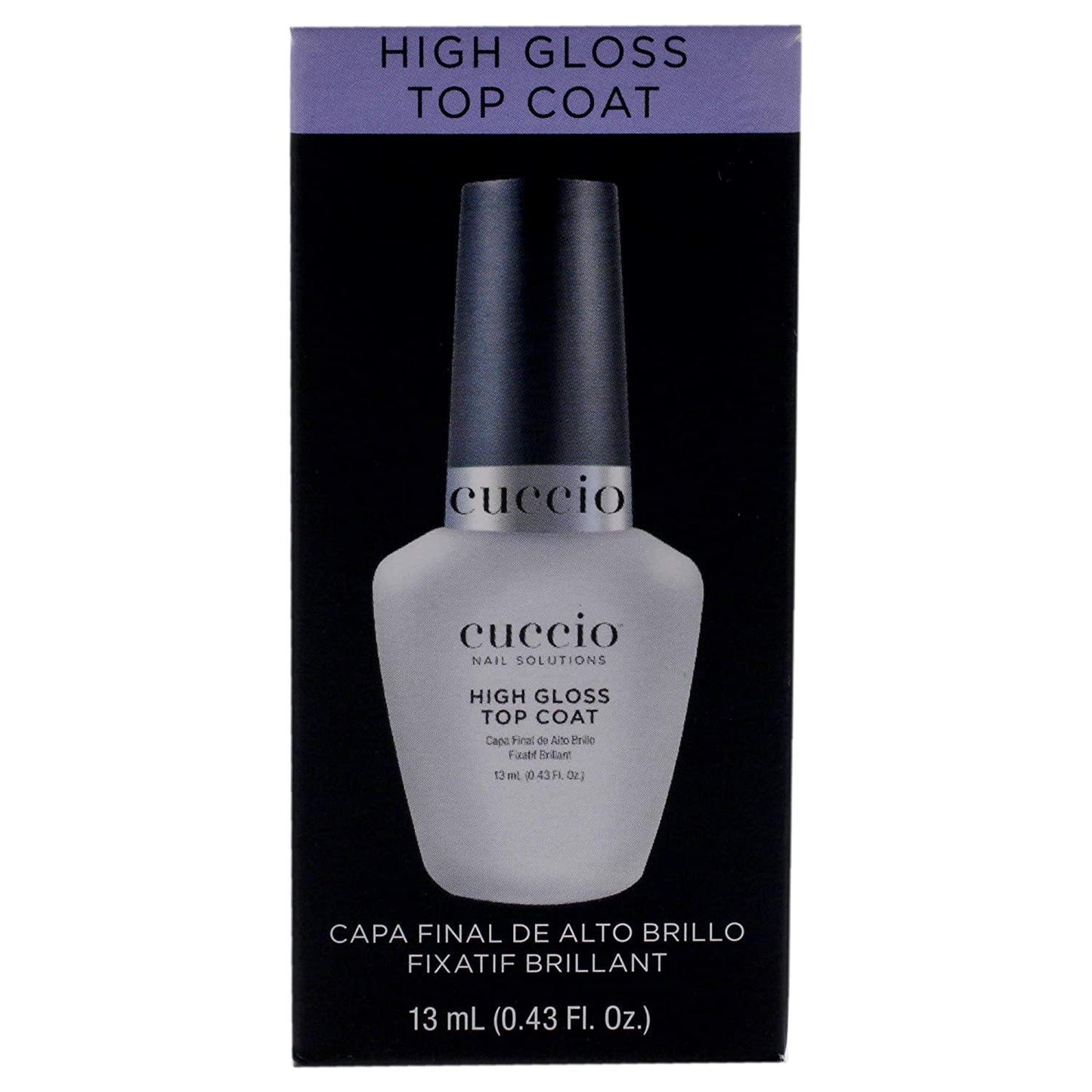 Cuccio Colour - High Gloss Top Coat 0.43oz - Sanida Beauty