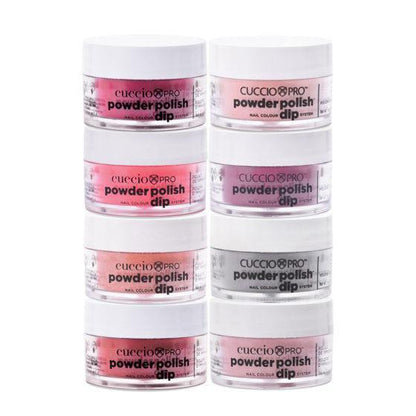 Cuccio Dipping Powder Collection - Red Handed - All 8 Colors x 0.5oz - Sanida Beauty