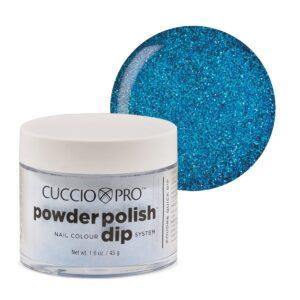 Cuccio Powder Dip 2oz - Deep Blue Glitter - Sanida Beauty