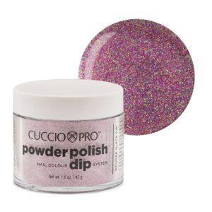 Cuccio Powder Dip 2oz - Deep Purple Glitter - Sanida Beauty