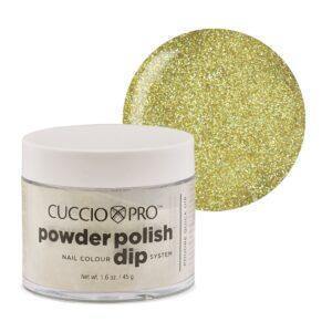 Cuccio Powder Dip 2oz - Gold W/ Rainbow Mica - Sanida Beauty