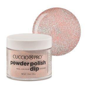 Cuccio Powder Dip 2oz - Light Pink W/ Rainbow Glitter - Sanida Beauty
