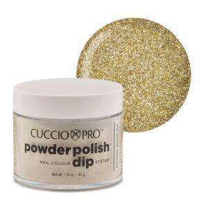 Cuccio Powder Dip 2oz - Rich Gold Glitter - Sanida Beauty