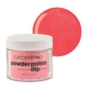 Cuccio Powder Dip 2oz - Watermelon Pink W/ Gold Mica - Sanida Beauty