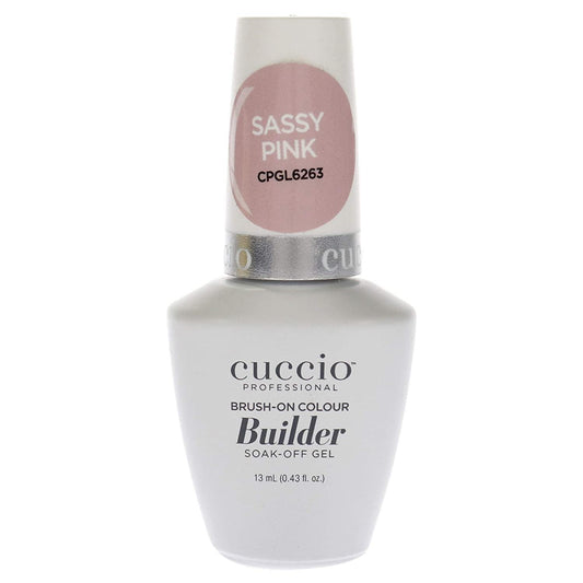 CUCCIO PRO BRUSH-ON COLOUR BUILDER GEL 15 ml - Sassy Pink - Sanida Beauty