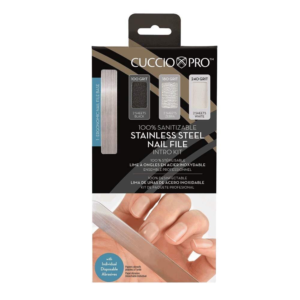 Cuccio Stainless Steel Nail File - Intro Kit (Color may vary) - Sanida Beauty