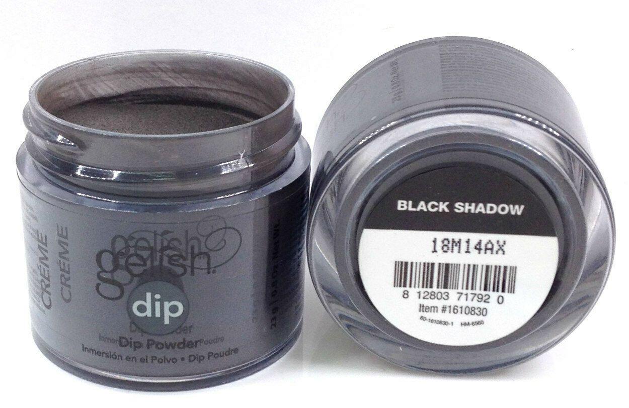 Gelish Dipping Powder - Black Shadow 0.8oz - Sanida Beauty