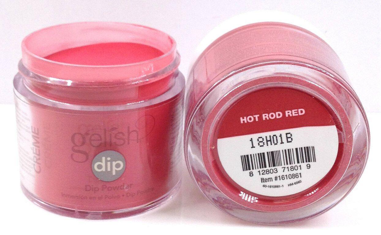 Gelish Dipping Powder - Hot Rod Red 0.8oz - Sanida Beauty