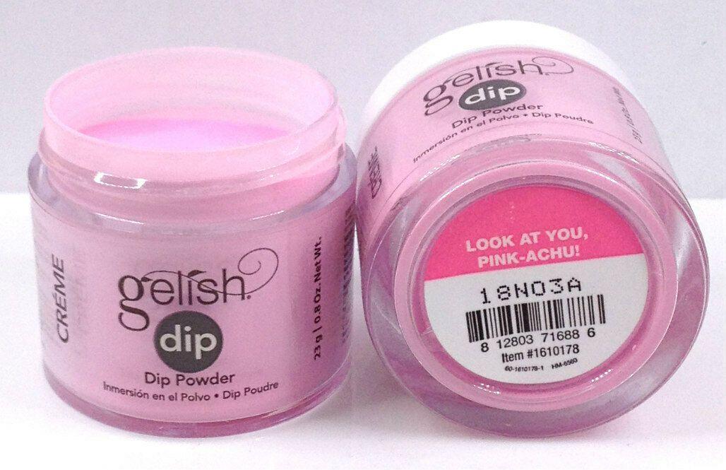 Gelish Dipping Powder - Look At You, Pink-Achu 0.8oz - Sanida Beauty