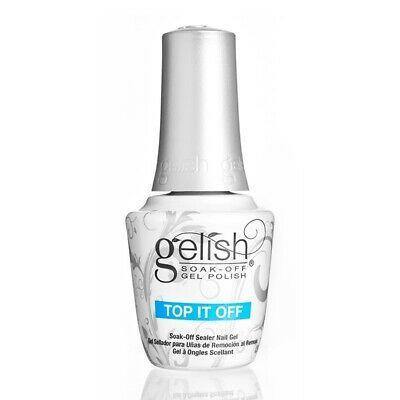 Gelish Soak OFF Gel Polish - TOP IT OFF - 15 ml. 0.5 oz - Sanida Beauty