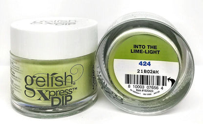 Gelish Xpress Dipping Powder - Into The Lime-light 1.5oz - Sanida Beauty