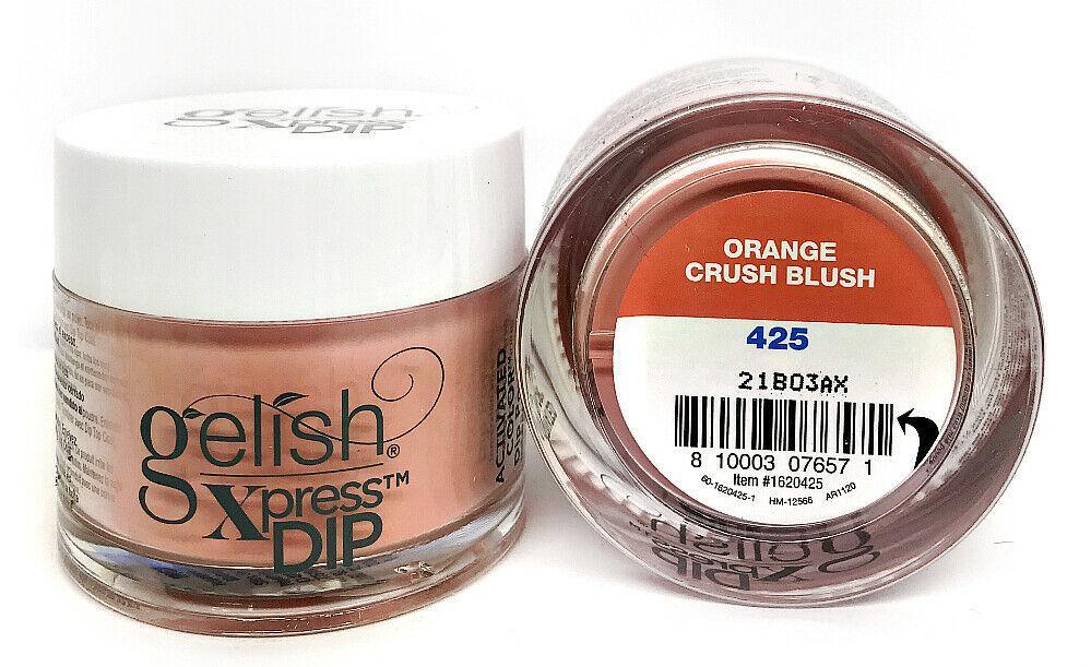 Gelish Xpress Dipping Powder - Orange Crush Blush 1.5oz - Sanida Beauty