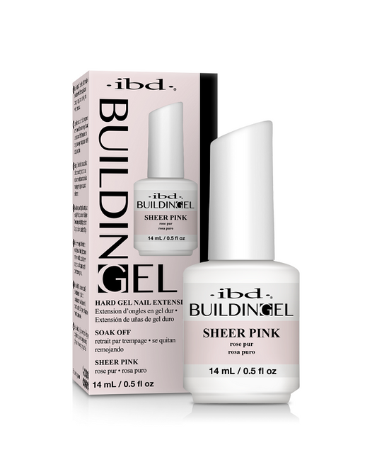 IBD Building Gel Sheer Pink 0.5oz - Sanida Beauty