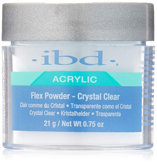 IBD Flex Crystal Clear Powder, 0.75 Ounce - Sanida Beauty