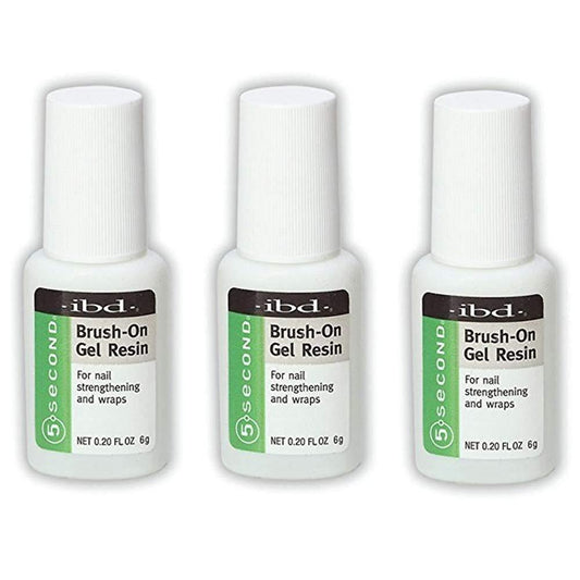 IBD Ibd 5 Second Brush-on Gel Resin - Net Wt. 0.20 oz (Pack of 3) - Sanida Beauty