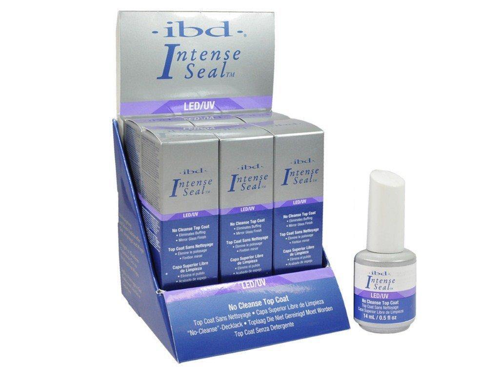 Ibd LED/UV No Cleanse Top Coat Eliminates Buffing Mirror Glass Finish.- Size 0.5 Fl.oz / 14ml (Pack of 6) - Sanida Beauty
