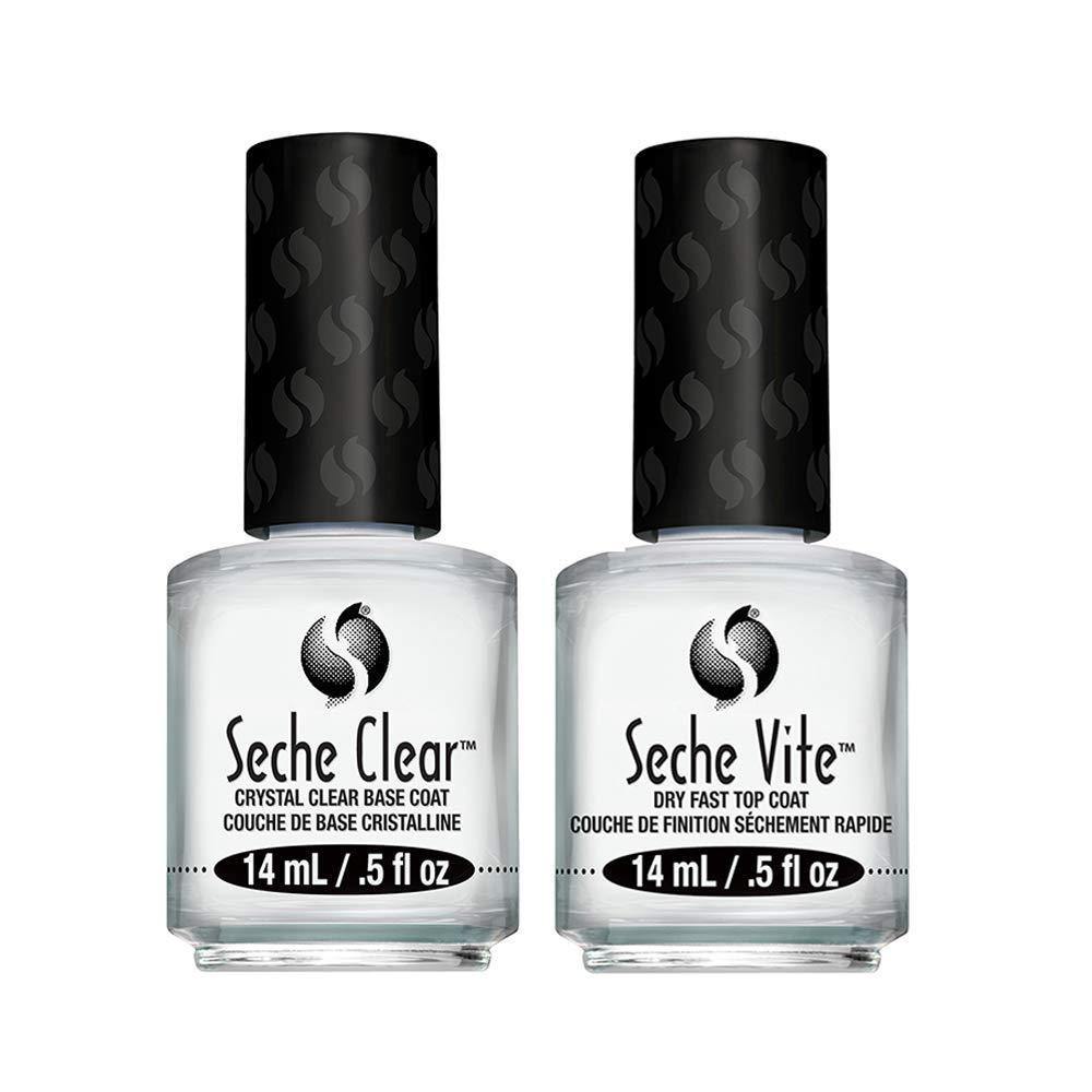 Seche Clear and Seche Vite, Base Coat and Top Coat for Nail Polish - Sanida Beauty