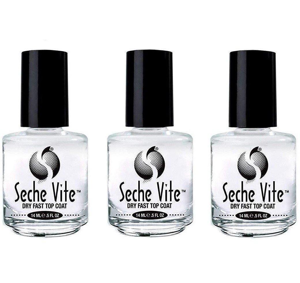 Seche Vite Dry Fast Top Coat (3 Pack) - Sanida Beauty