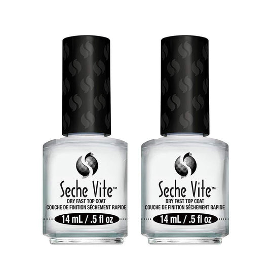 Seche Vite Dry Fast Top Coat for Nail Polish and Manicure - 2 pack - Sanida Beauty